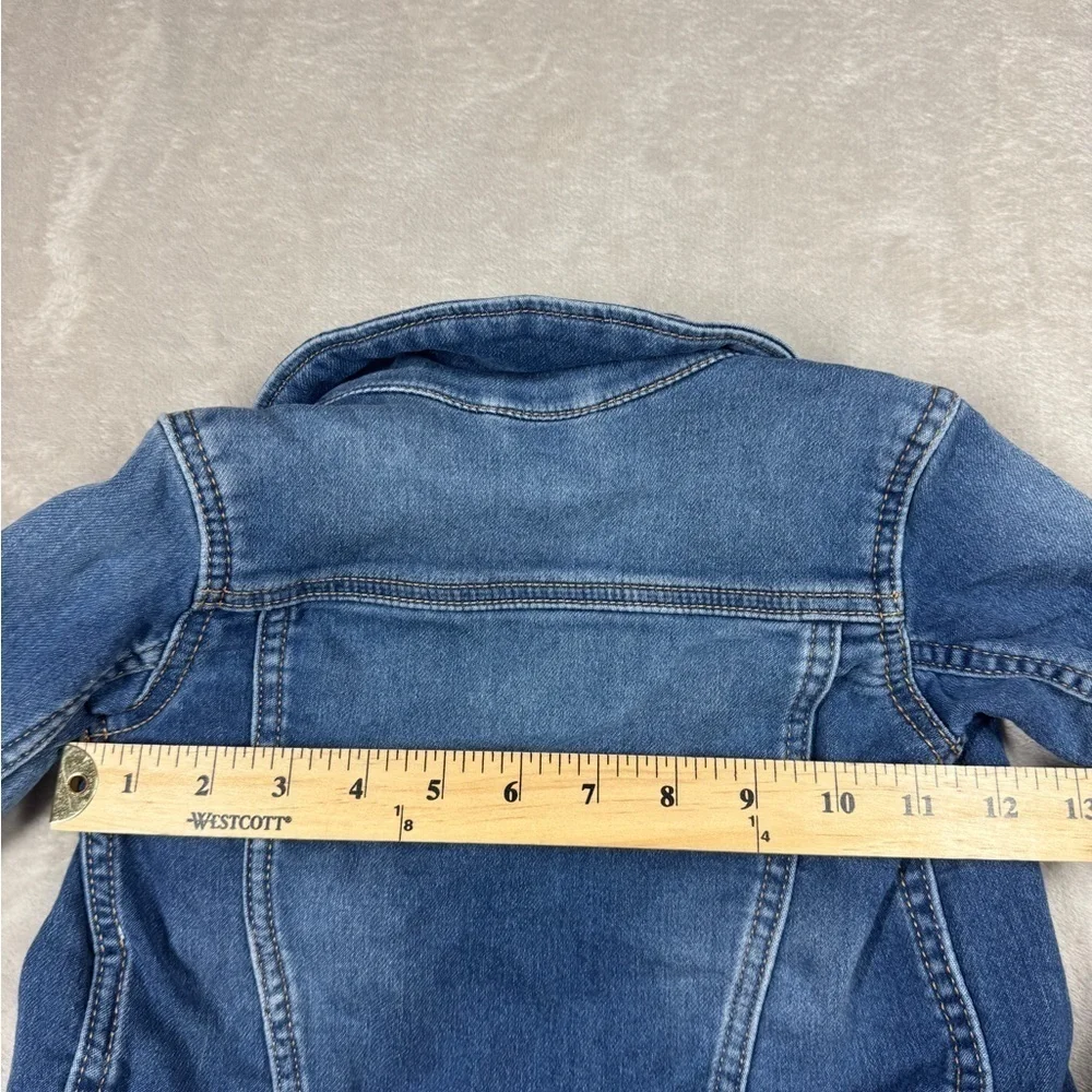 Gap Denim Button Front Collared Girl’s Blue Jeans Jacket Size 18-24 Months